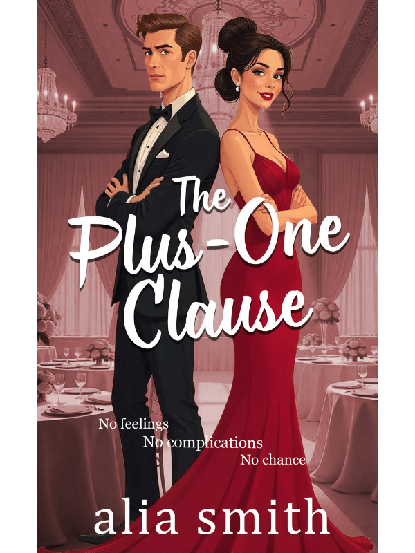 cover art for romance novella The Plus-One Clause by Alia Smith
